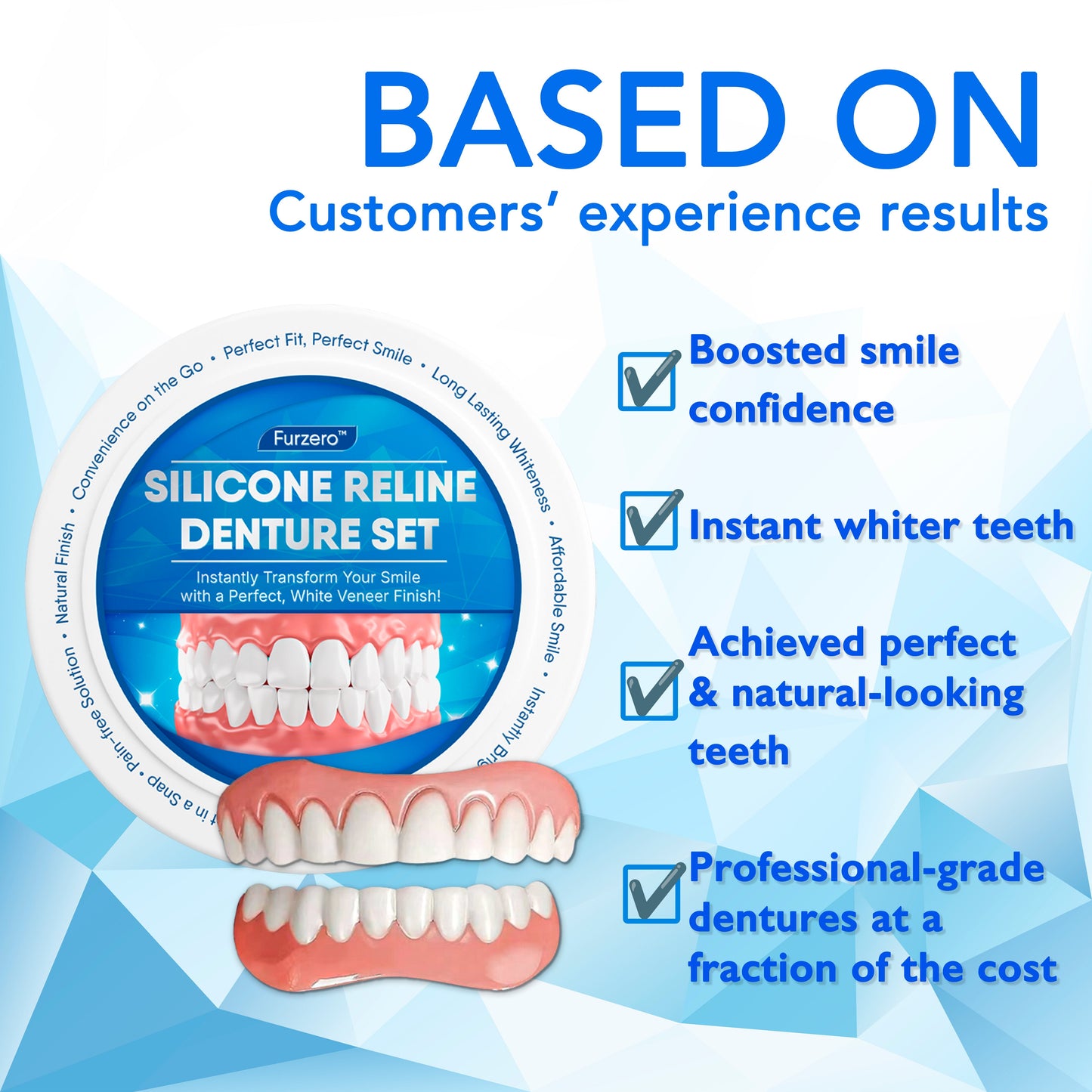 🇨🇦Furzero™ Silicone Reline Denture Set🦷