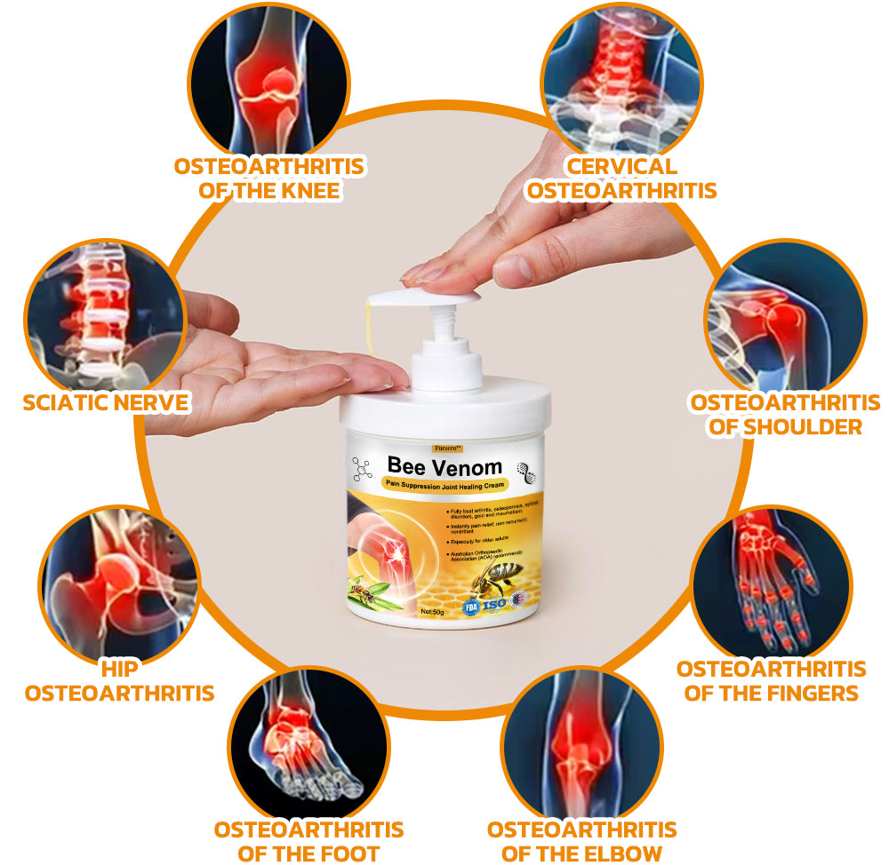 Furzero™ Bee Venom Pain Suppression Joint Healing Cream (👩🏼⚕️AAOS Recommended)
