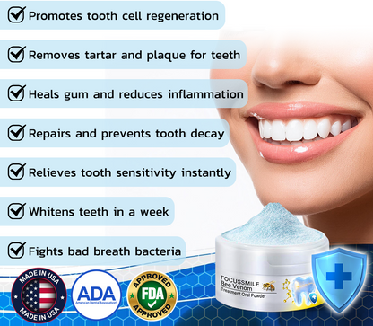 🇺🇸✅ Furzero™ Focussmile Bee Venom Treatment Oral Powder (ADA Recommanded)