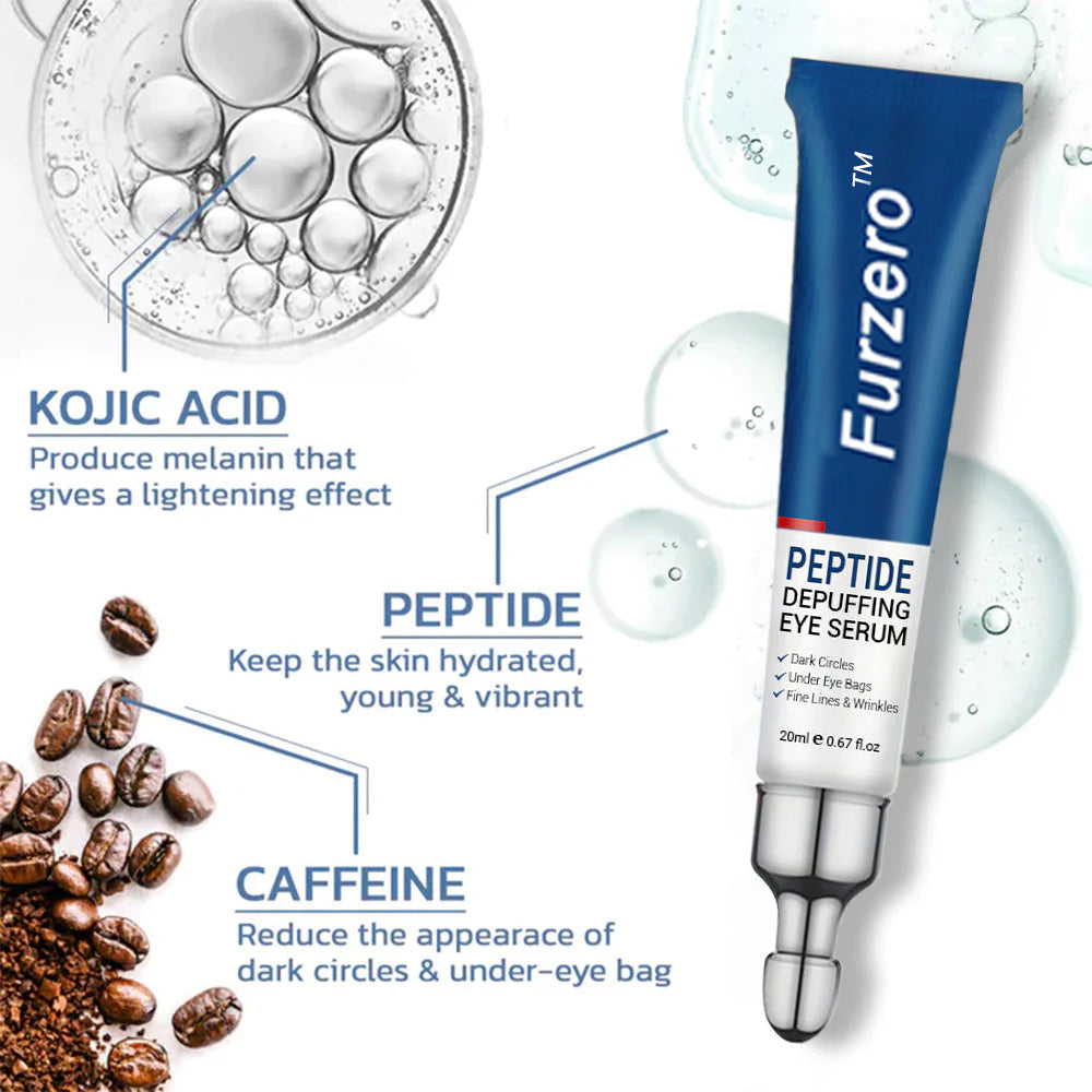 ✅Official Store | Furzero™ PEPTIDE Depuffing Eye Serum👨‍⚕️Reduce Puffiness & Dark Circles, Reduce Fine Lines & Wrinkles, Support Collagen Production🔥LAST DAY SALE 80% OFF🔥