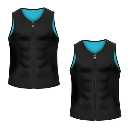 MANSON Gynecomastia Compress Zipper Vest