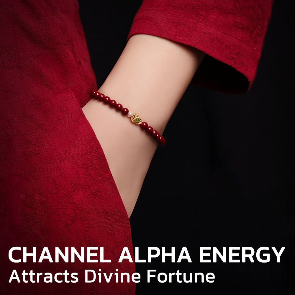 FengShui Calabash Cinnabar Bracelet